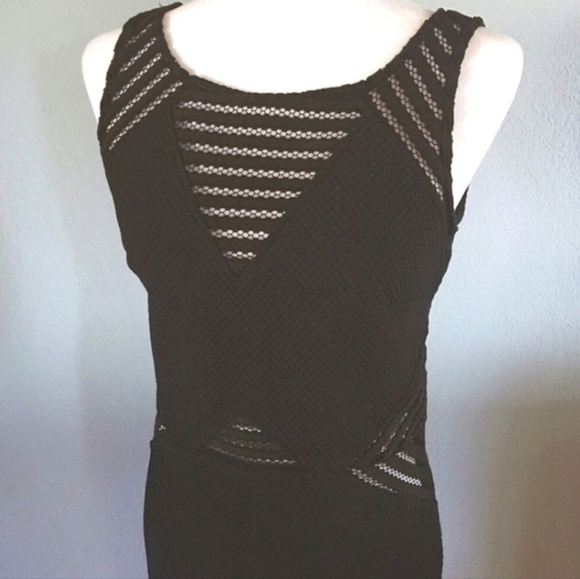 Romeo & Juliet Couture Bodycon Cocktail Dress Size Large Black - Picture 7 of 9